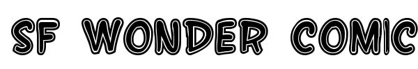 SF Wonder Comic font preview